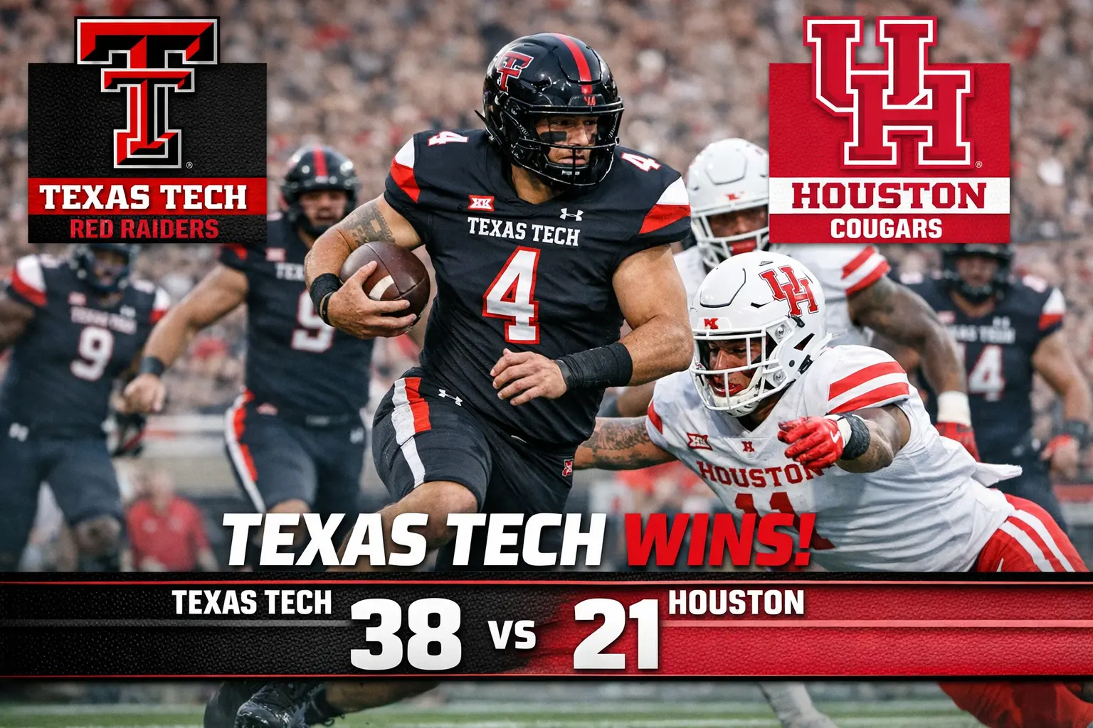 texas tech red raiders vs houston cougars recap