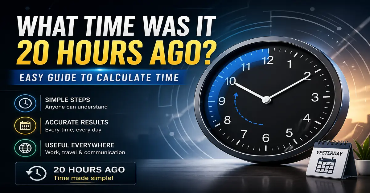 what time was It 20 hours ago