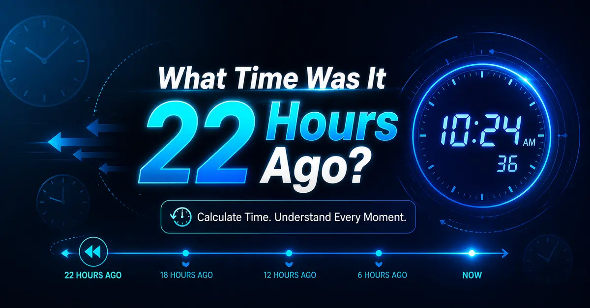 what time was It 22 hours ago
