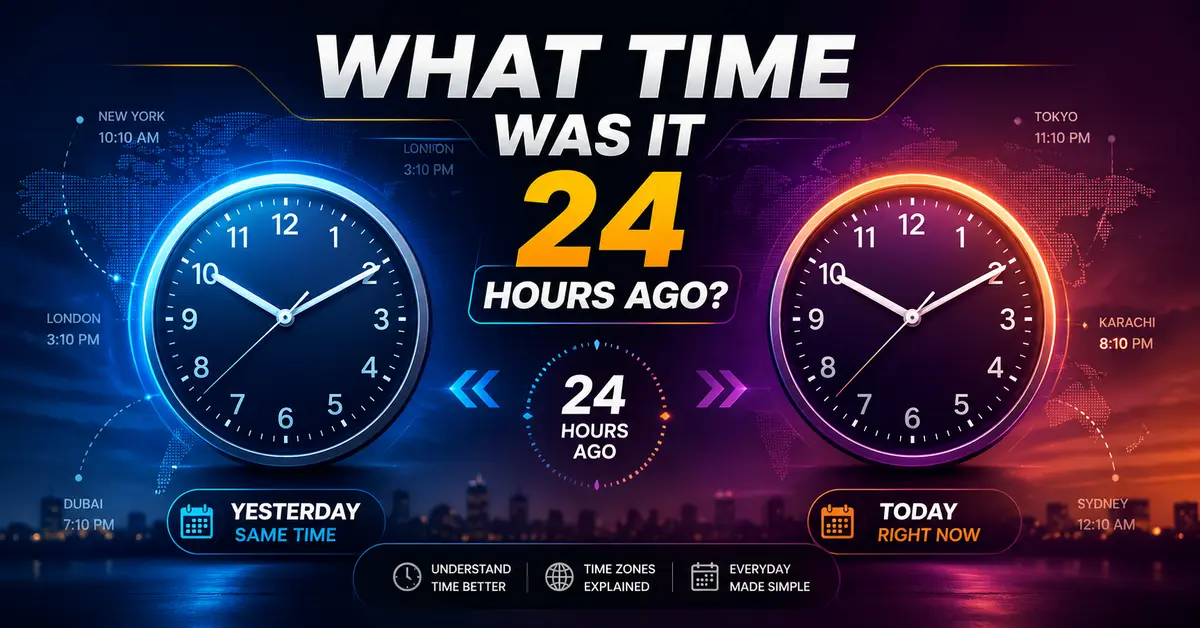 what time was It 24 hours ago