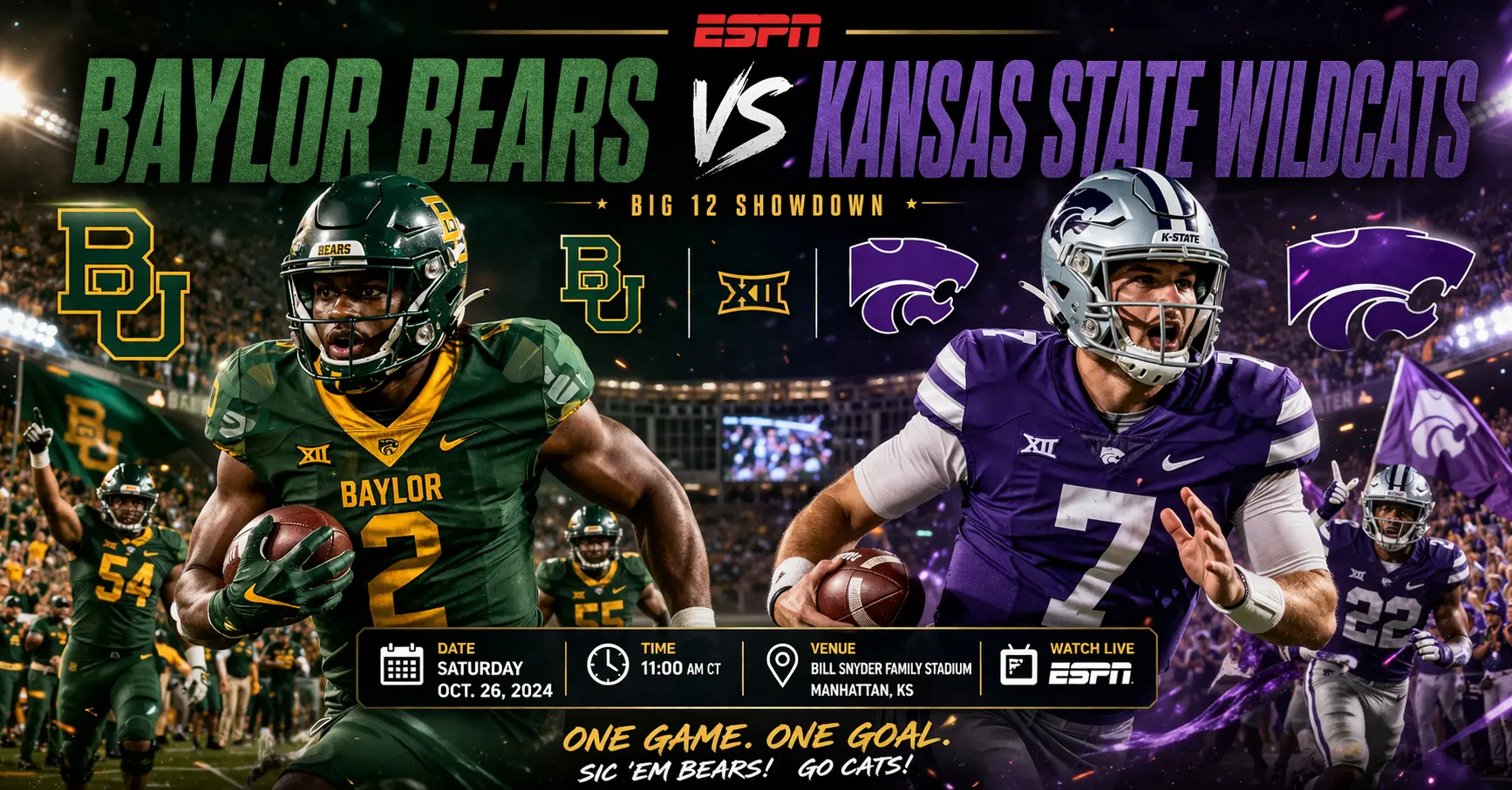 baylor bears vs kansas state wildcats