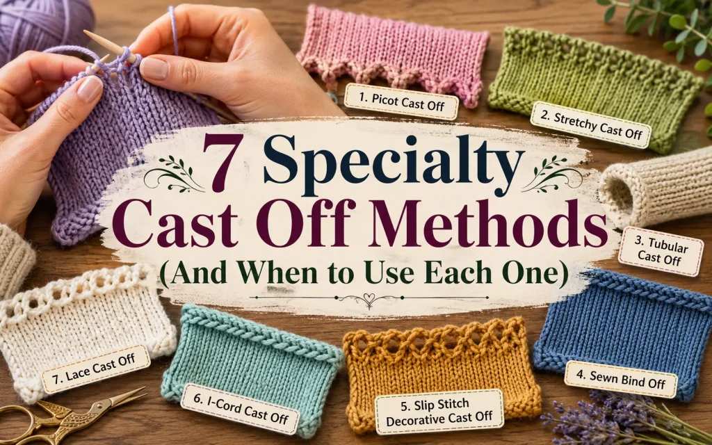7 specialty cast off methods (and when to use each one)