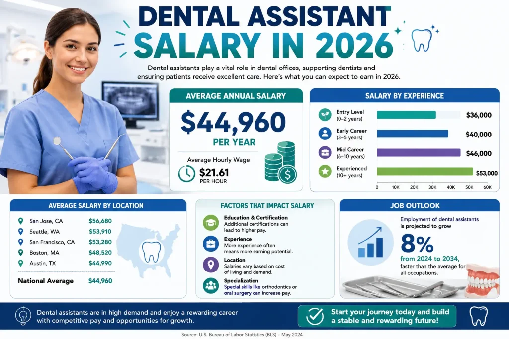 dental assistant salary 2026