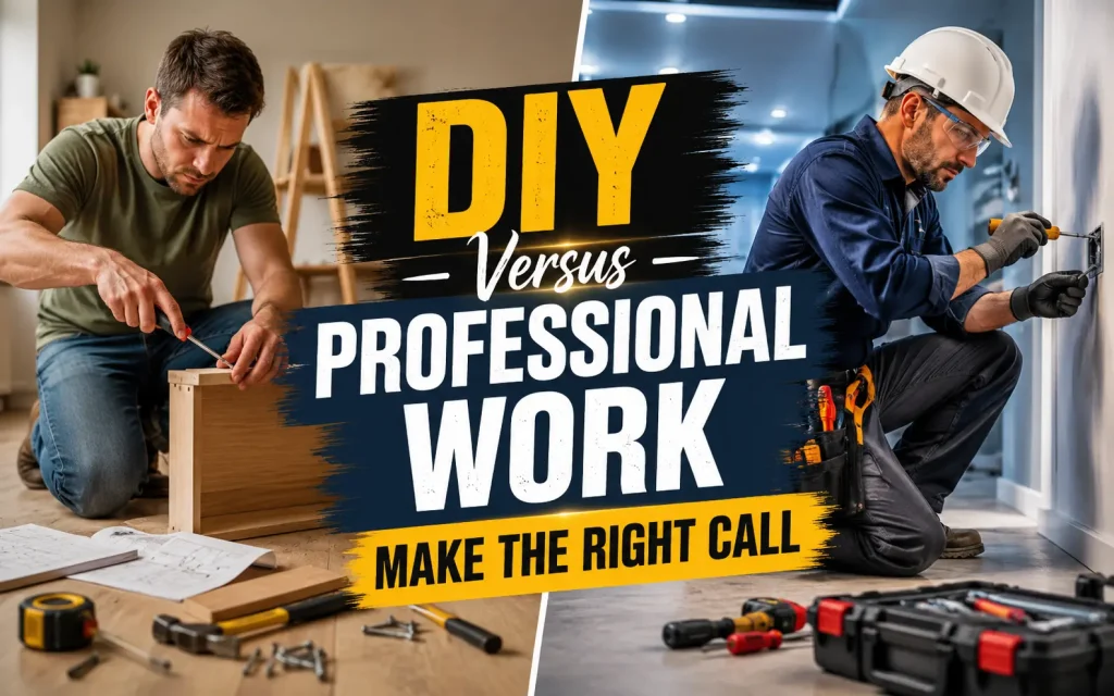 diy versus professional work make the right call