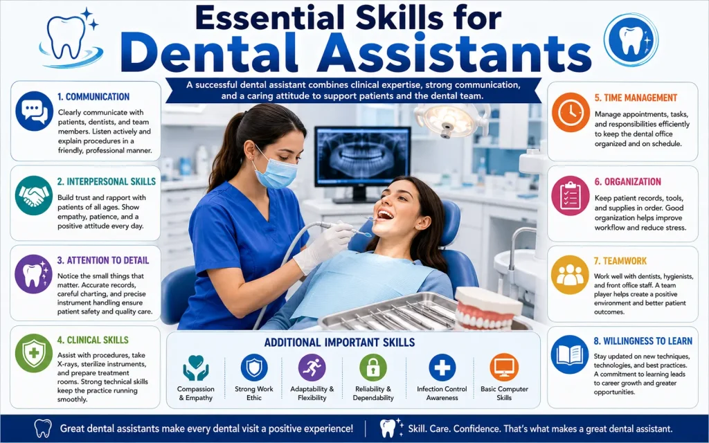 essential skills for dental assistants