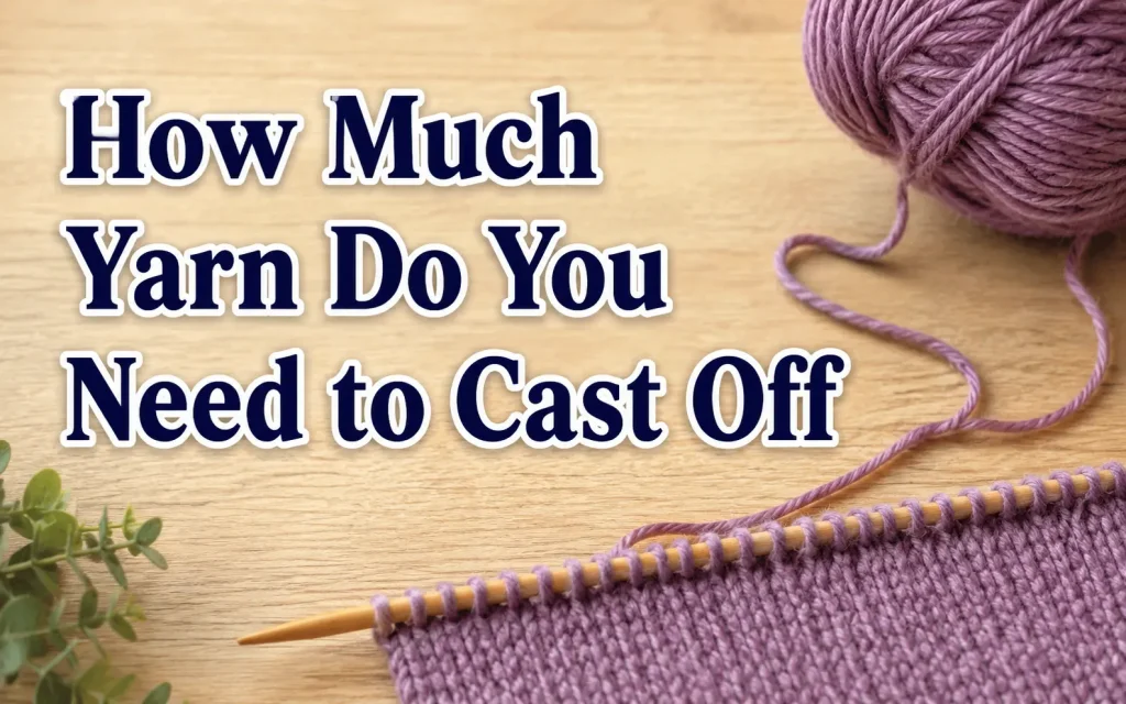 how much yarn do you need to cast off