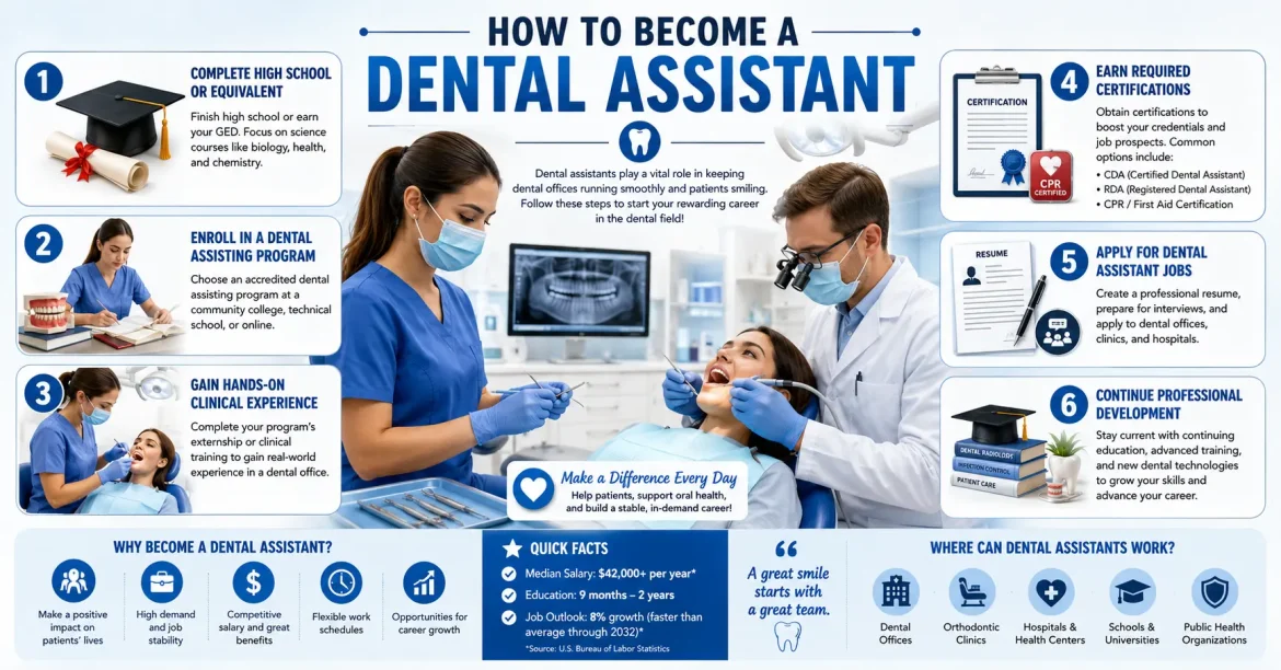 how to become a dental assistant