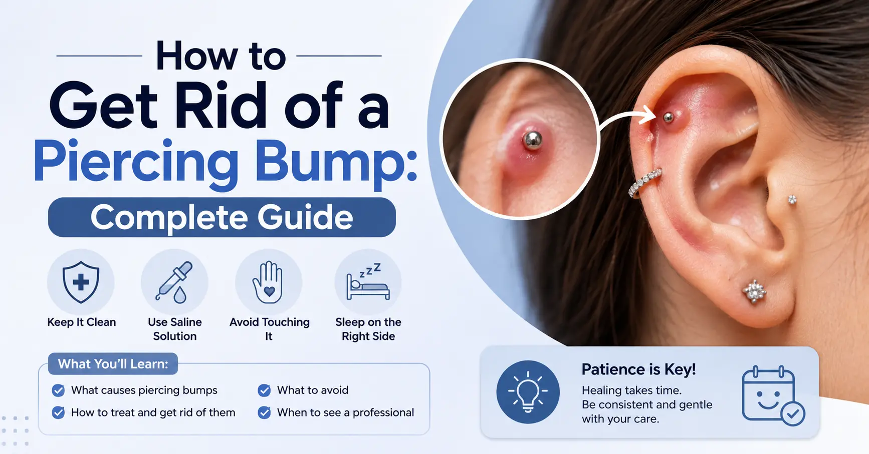 how to get rid of a piercing bump complete guide