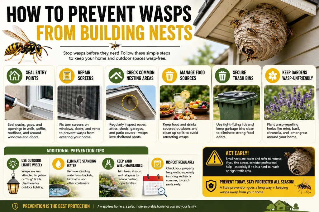 how to prevent wasps from building nests