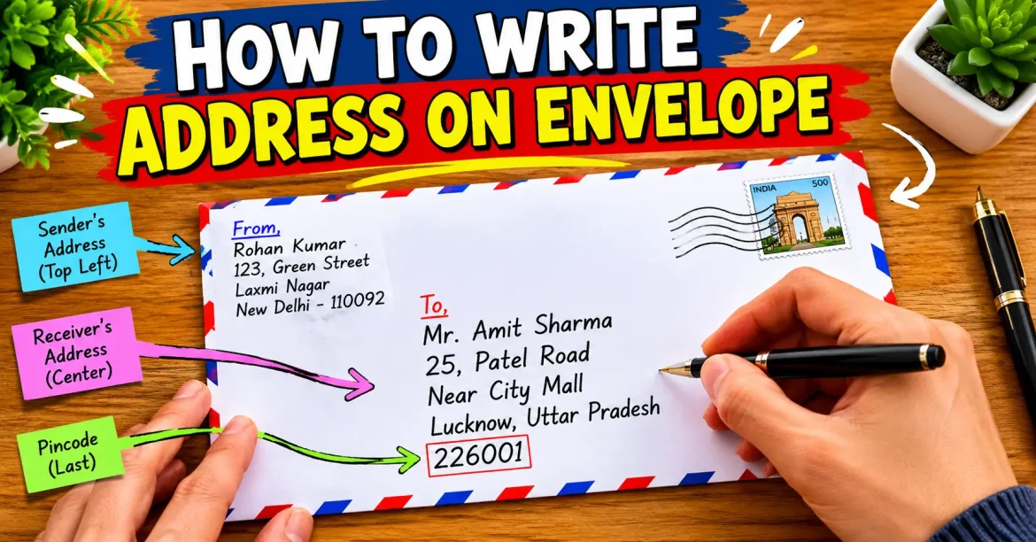 how to write address on envelope