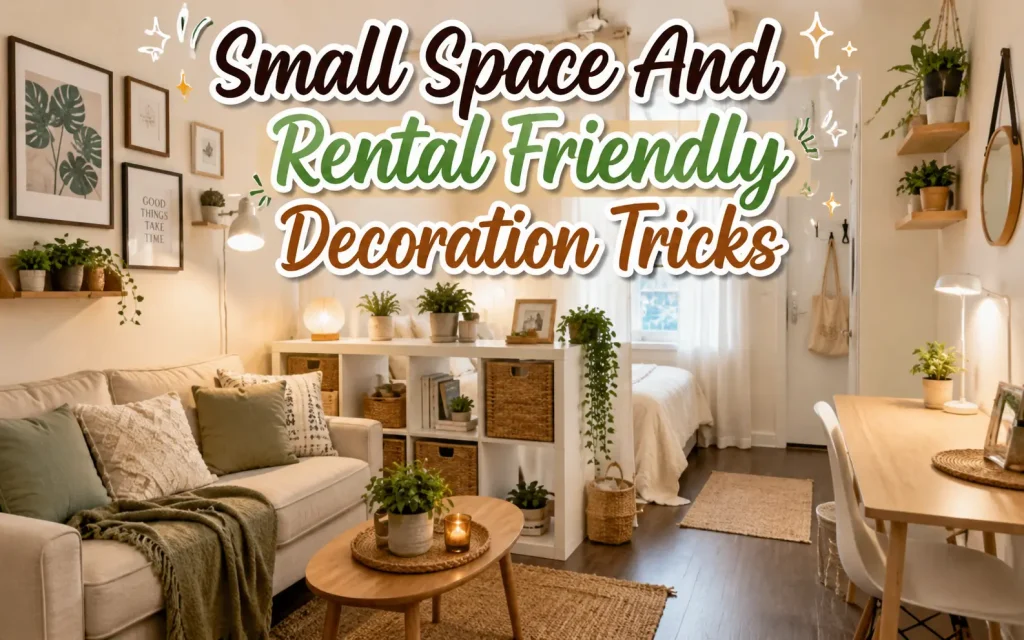 small space and rental friendly decoration tricks