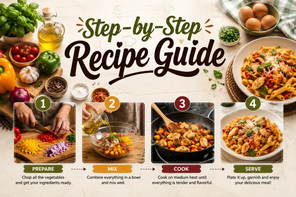 step by step recipe guide
