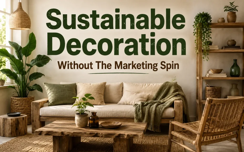 sustainable decoration without the marketing spin