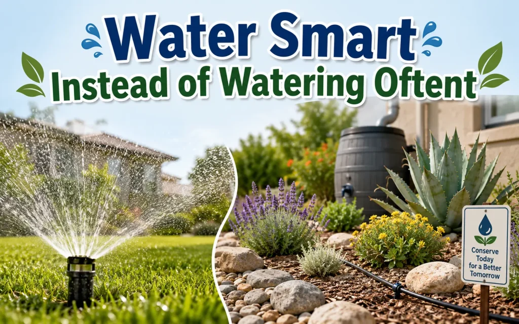 water smart instead of watering often