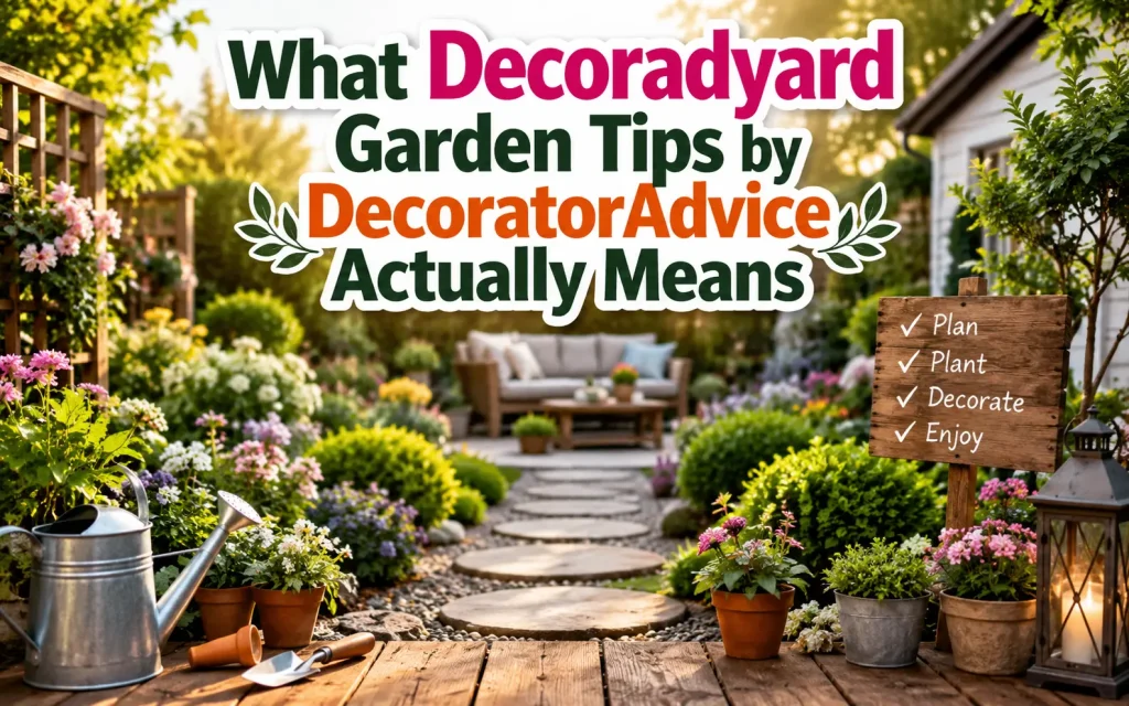 what decoradyard garden tips by decorator advice actually means