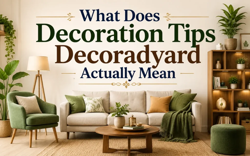 what does decoration tips decoradyard actually means