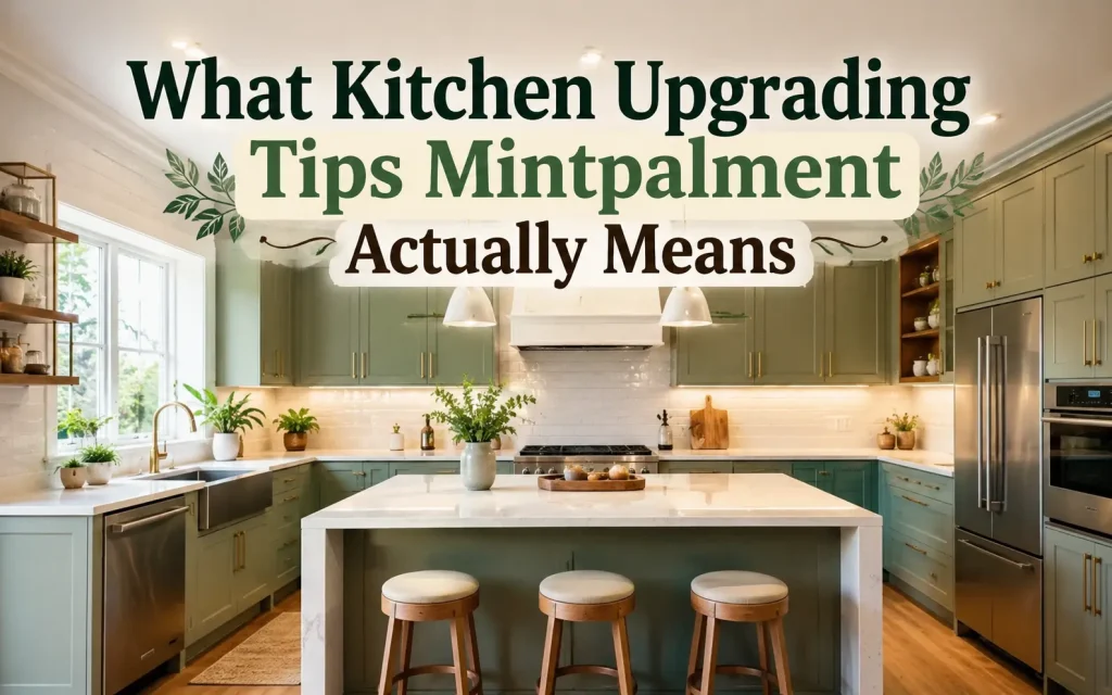 what kitchen upgrading tips mintpalment actually means